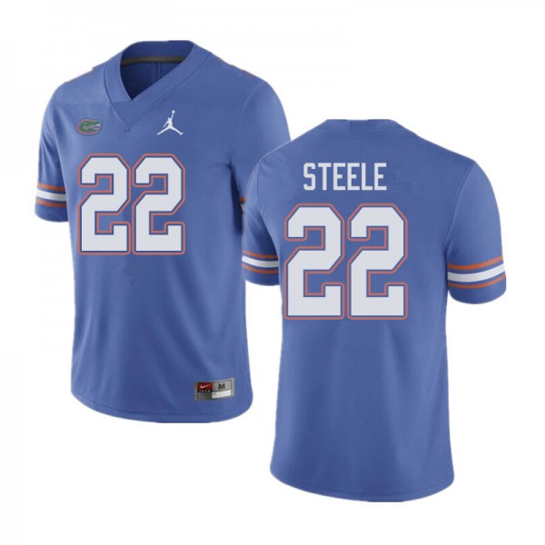 Jordan Brand Men #22 Chris Steele Florida Gators College Football Jersey Blue